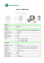 Preview for 1 page of NEUTRIK NBNB75GLP9 Manual