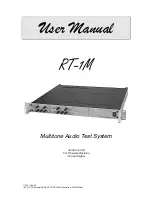 Preview for 1 page of NEUTRIK RT-1M User Manual