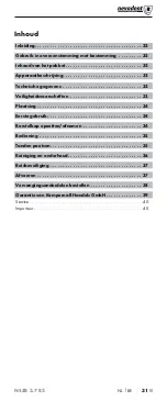 Предварительный просмотр 34 страницы Nevadent 290415 Operating Instructions Manual