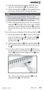 Предварительный просмотр 11 страницы Nevadent 293935 Operating Instructions Manual