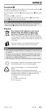 Предварительный просмотр 36 страницы Nevadent 324037 1901 Operating Instructions Manual