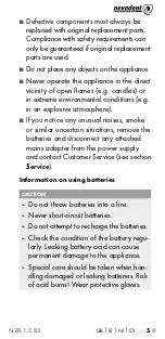 Предварительный просмотр 8 страницы Nevadent 324436 Operating Instructions Manual