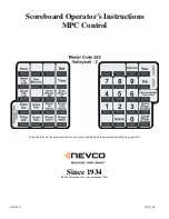 Nevco SD6-5 Operator Instructions Manual preview