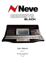 Preview for 1 page of Neve GENESYS BLACK User Manual