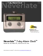 Neverlate NL7DAC-PO Instructions For Use Manual preview