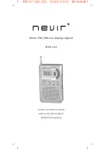 Nevir NVR-123 Instruction Manual предпросмотр