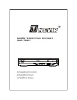 Предварительный просмотр 1 страницы Nevir NVR-2090DU Instruction Manual