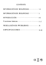 Preview for 2 page of Nevir NVR-2555DUC User Manual