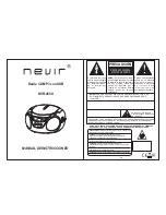 Preview for 1 page of Nevir NVR-459U Instruction Manual