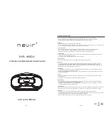 Предварительный просмотр 7 страницы Nevir NVR-466DU Instruction Manual