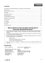 Предварительный просмотр 12 страницы Nevir NVR-6123MG Instruction Manual