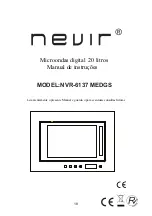 Предварительный просмотр 18 страницы Nevir NVR-6137 MEDGS Instruction Manual