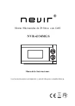 Предварительный просмотр 1 страницы Nevir NVR-6334MGS Instruction Manual