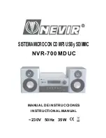 Nevir NVR-700 MDUC Instructional Manual preview