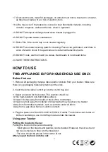 Preview for 11 page of Nevir NVR-9813T Instruction Manual