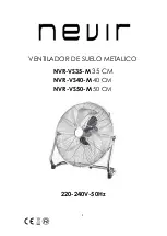 Nevir NVR-VS35-M Instruction Manual предпросмотр