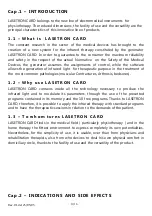 Preview for 4 page of New Age LASETRON CARD Manual