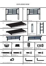 Предварительный просмотр 4 страницы NEW AIM PTY BUNKBED-505A Assembly Instruction Manual