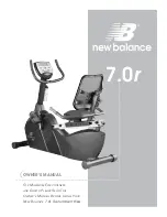 New Balance 7.0r Owner'S Manual предпросмотр