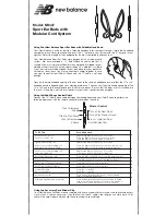 Preview for 1 page of New Balance SPORT EAR BUDS NB447 User Manual