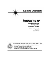 NEW BRUNSWICK SCIENTIFIC innova 4340 Manual To Operations предпросмотр