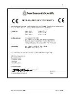 Preview for 7 page of NEW BRUNSWICK SCIENTIFIC Innova C585 Manual To Operations