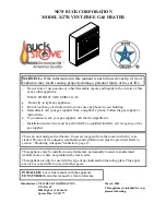 New Buck Corporation 1127B User Manual preview