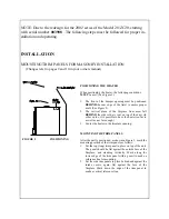 Preview for 10 page of New Buck Corporation 20 Room Heater Installation And Operation Manual