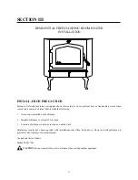 Предварительный просмотр 13 страницы New Buck Corporation Buck Stove 80 Installation And Operation Manual