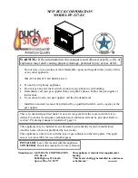 New Buck Corporation Buck Stove FP-327-ZC Instruction Manual предпросмотр