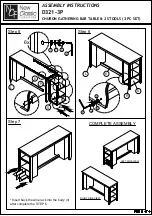 Preview for 3 page of New Classic Furniture CHURON D321-3P Assembly Instructions