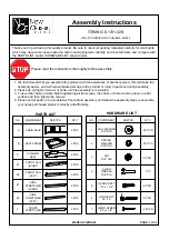 Предварительный просмотр 1 страницы New Classic Furniture D1701-32S Assembly Instructions