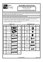 New Classic Furniture D3651-52S Assembly Instructions предпросмотр