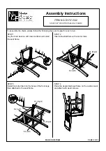 Предварительный просмотр 2 страницы New Classic Furniture GIA 5PC 42" COUNTER TABLE & 4 CHAIRS D1701-542 Assembly Instructions