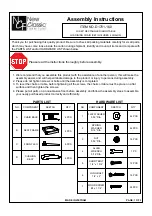 New Classic Furniture GIA D1701-160 Assembly Instructions предпросмотр