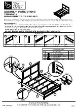 Предварительный просмотр 1 страницы New Classic Furniture TAMARACK BB044G-115 Assembly Instructions