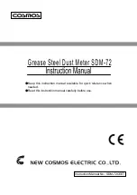 Preview for 1 page of New Cosmos Electric SDM-72 Instruction Manual