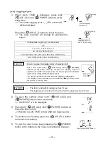 Preview for 29 page of New Cosmos Electric XA-4200IIKC Instruction Manual