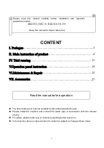 Preview for 2 page of NEW ENERGY BKDX30-95I/150/S Manual