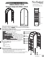 New England Arbors Athens Assembly Instructions предпросмотр