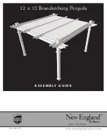 New England Arbors Brandenburg Pergola Assembly Manual preview