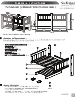 New England Arbors Cambridge Raised Planter Extension Kit Assembly Instructions Manual preview