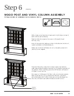 Предварительный просмотр 11 страницы New England Arbors Camden Privacy Screen Assembly Manual