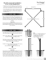 Preview for 7 page of New England Arbors Camelot Assembly Manual