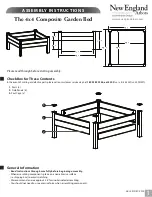 New England Arbors Composite Garden Bed VA84063 Assembly Instructions preview