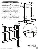 Предварительный просмотр 3 страницы New England Arbors Cottage Picket Wings Assembly Instructions