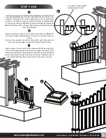 Предварительный просмотр 5 страницы New England Arbors Cottage Picket Wings Assembly Instructions