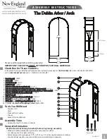 New England Arbors Dublin Assembly Instructions preview