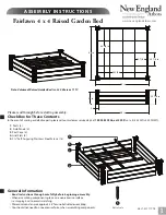 New England Arbors Fairlawn 4 x 4 Raised Garden Bed Assembly Instructions preview