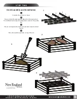 Preview for 3 page of New England Arbors Fairlawn 4 x 4 Raised Garden Bed Assembly Instructions